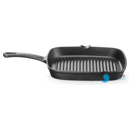 Patelnia żeliwna do grillowania-230x370x(H)25 | 629932 hendi 