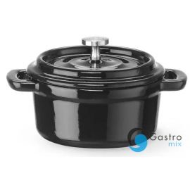 Garnek żeliwny emaliowany, 0,27L, czarny | 626894 hendi