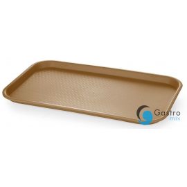 Taca fast food z polipropylenu GN 1/1, AmerBox, GN 1/1, brązowy, 530x325x(H)20mm | 878583 hendi