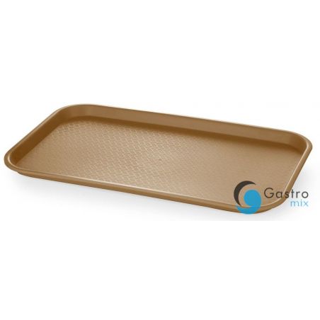 Taca fast food z polipropylenu GN 1/1, AmerBox, GN 1/1, brązowy, 530x325x(H)20mm | 878583 hendi 