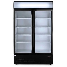 Lodówka barowa z podświetlanym panelem, 2-drzwiowa, Arktic, 512L | 233795 hendi