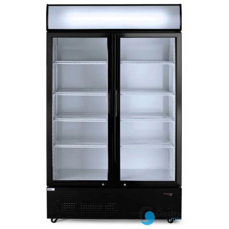 Lodówka barowa z podświetlanym panelem, 2-drzwiowa, Arktic, 512L | 233795 hendi 