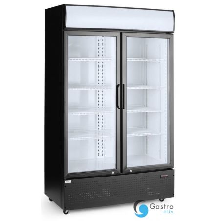 Lodówka barowa z podświetlanym panelem, 2-drzwiowa, Arktic, 512L | 233795 hendi 