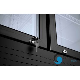  Lodówka barowa z podświetlanym panelem, 2-drzwiowa, Arktic, 512L | 233795 hendi