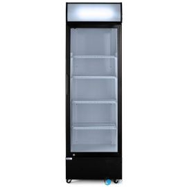 Lodówka barowa z podświetlanym panelem, 1-drzwiowa, Arktic, 254L | 233788 hendi