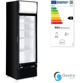 Lodówka barowa z podświetlanym panelem, 1-drzwiowa, Arktic, 254L | 233788 hendi