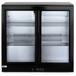 Lodówka barowa z podwójnymi drzwiami suwanymi, Arktic, 158L  | 233917 hendi