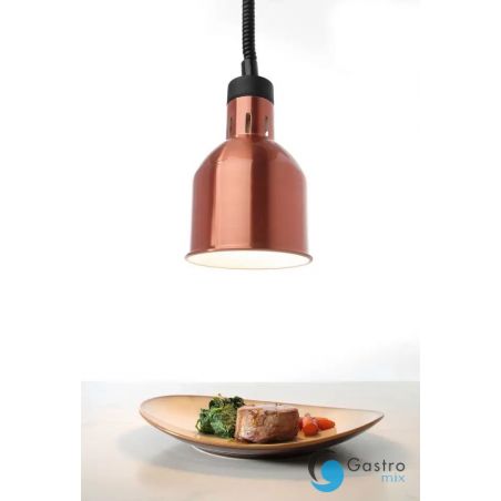 Lampa do podgrzewania potraw wisząca, cylindryczna, miedziany | 273890 hendi 