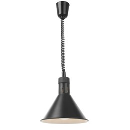Lampa do podgrzewania potraw wisząca, stożkowa, czarny | 273845 HENDI