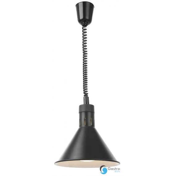 Lampa do podgrzewania potraw wisząca, stożkowa, czarny | 273845 HENDI 
