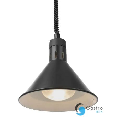 Lampa do podgrzewania potraw wisząca, stożkowa, czarny | 273845 HENDI 