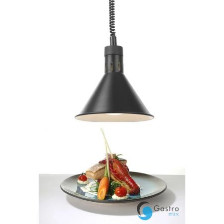 Lampa do podgrzewania potraw wisząca, stożkowa, czarny | 273845 HENDI 