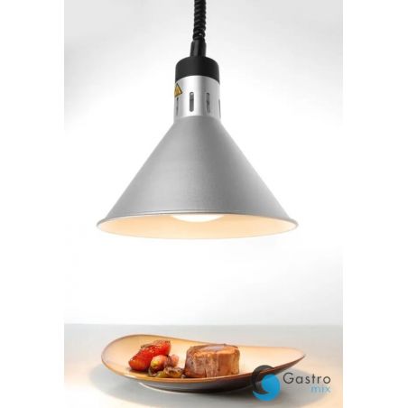 Lampa do podgrzewania potraw wisząca, stożkowa, srebrny| 273869 HENDI 