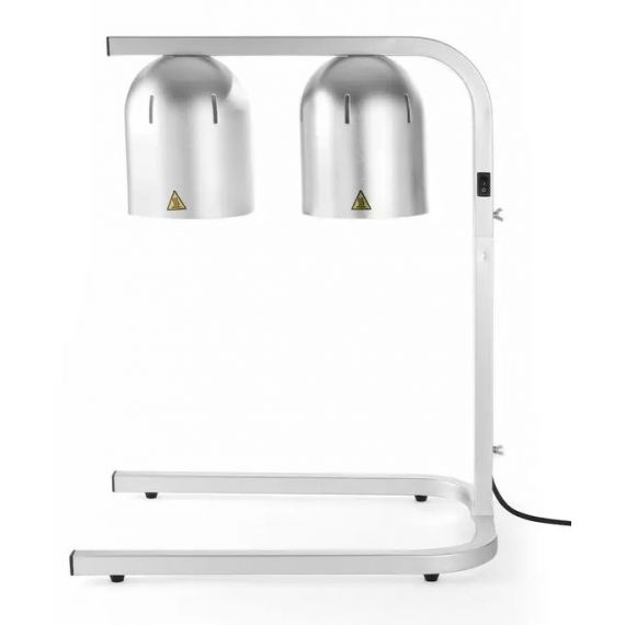 Lampa do podgrzewania potraw, podwójna, srebrny | 273906 HENDI 