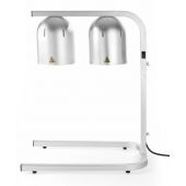 Lampa do podgrzewania potraw, podwójna, srebrny | 273906 HENDI