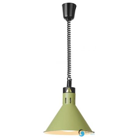 Lampa do podgrzewania potraw wisząca, stożkowa, zielony | 273920 HENDI 