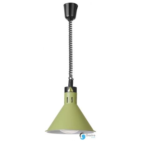 Lampa do podgrzewania potraw wisząca, stożkowa, zielony | 273920 HENDI 