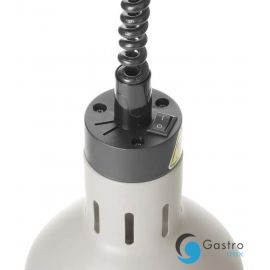 Lampa do podgrzewania potraw wisząca, cylindryczna, biały | 273821 HENDI