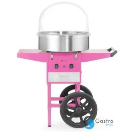  Urządzenie do waty cukrowej z wózkiem, Pastelowy różowy | 282809 HENDI