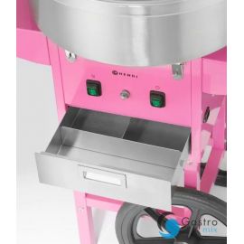  Urządzenie do waty cukrowej z wózkiem, Pastelowy różowy | 282809 HENDI