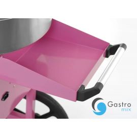  Urządzenie do waty cukrowej z wózkiem, Pastelowy różowy | 282809 HENDI