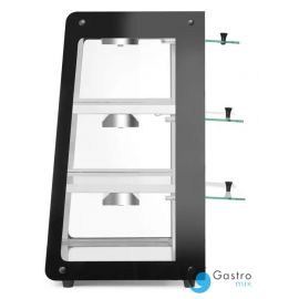  Witryna grzewcza nastawna, czarny | 273760 HENDI