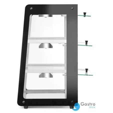 Witryna grzewcza nastawna, czarny | 273760 HENDI 