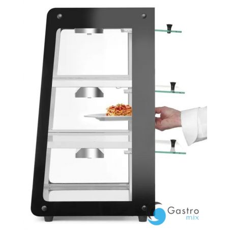 Witryna grzewcza nastawna, czarny | 273760 HENDI 