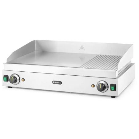 Płyta grillowa w ⅓ żebrowana, Profi Line, 2/3 gładka, 1/3 ryflowana | 203163 HENDI 