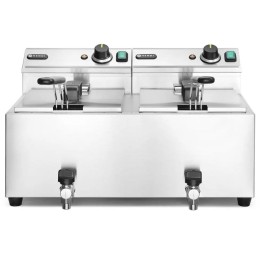 Frytownica MASTERPRO z kranem spustowym - 2 x 8L