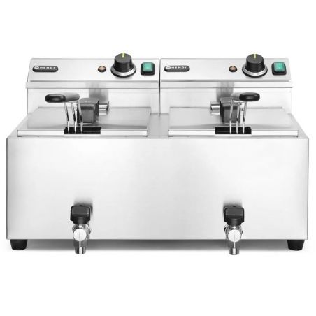 Frytownica manualna z kranem spustowym, 2 × 8 l | 209301 HENDI 