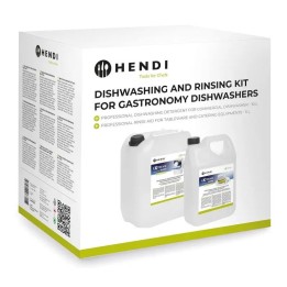 Zestaw-płyn do mycia naczyń 10l + nabłyszczacz 5l | 979792 hendi