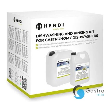 Zestaw-płyn do mycia naczyń 10l + nabłyszczacz 5l | 979792 hendi 