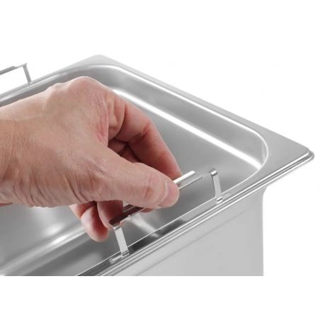 Pojemnik GN 1/4 h 200 mm, z uchwytami chowanymi | 803608 HENDI 