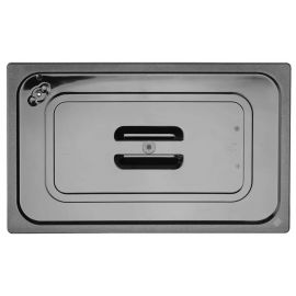 Pokrywka do pojemników GN1/1 z czarnego poliwęglanu | 862902 HENDI