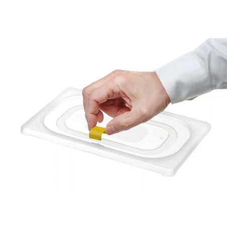 Klipsy do pojemników GN HACCP z polipropylenu-żółty | 880685 HENDI 