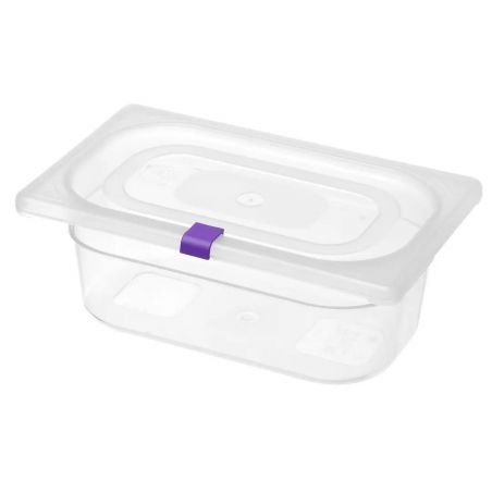 Klipsy do pojemników GN HACCP z polipropylenu-fioletowy | 880869 hendi 