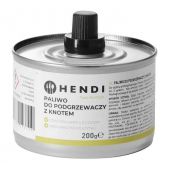 Paliwo do podgrzewaczy z knotem-puszka 200g-zestaw 24 szt. w kartonie | 193686 hendi