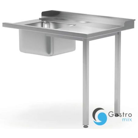 Stół załadowczy 1200x700x(H)850mm do zmywarek ze zlewem, lewy | 231777 hendi 