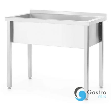 Stół z basenem 1000x600x(H)850mm 1-komorowym bez maskownicy – skręcany, głębokość 600 mm, Budget... 