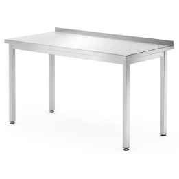 Stół przyścienny 1400x700x(H)850mm  – skręcany, głębokość 700 mm, Profi Line | 812693 hendi