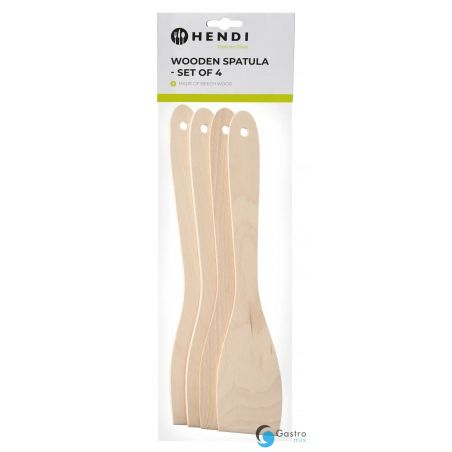 Szpatuła drewniana 300 mm-zestaw 4 szt. | 525142 hendi 