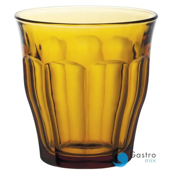 Szklanka PICARDIE AMBER, Duralex, PICARDIE MARINE, 0,25L, pomarańczowy, 6 szt., ⌀87x(H)90mm |... 