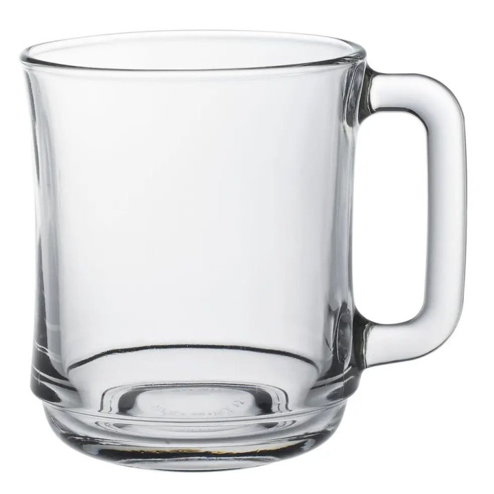 Szklanka z uchem LYS, Duralex, 0,31L, transparentny, 6 szt., ⌀100x(H)100mm | 4018AR06D1111 hendi