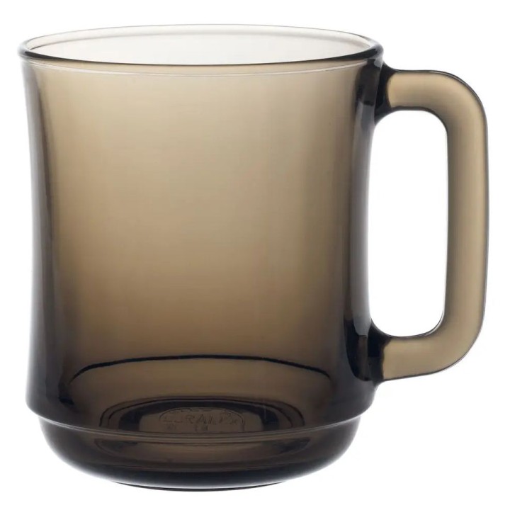 Szklanka z uchem LYS SEPIA, Duralex, 0,31L, brązowy, 6 szt., ⌀80x(H)100mm | 4018CR06C1111 hendi