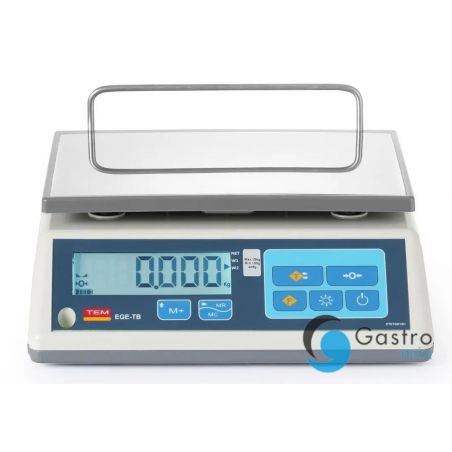Waga Sklepowa LCD z legalizacją, seria EGE, 15 kg, TEM, 325x320x(H)160mm  | TTB015-O hendi 
