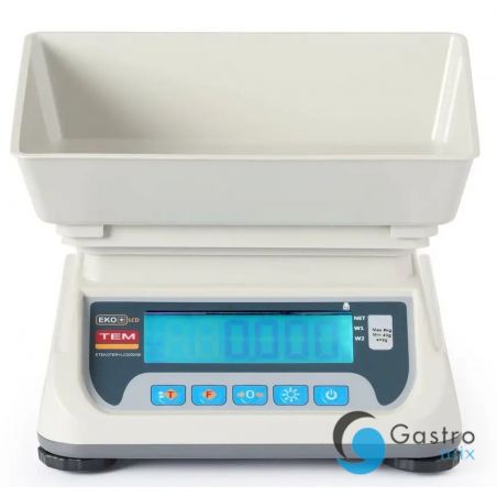 Waga kuchenna LCD z legalizacją, seria ECO+, TEM, 255x264x(H)189mm | TEKO+LCD06T-P1 hendi 