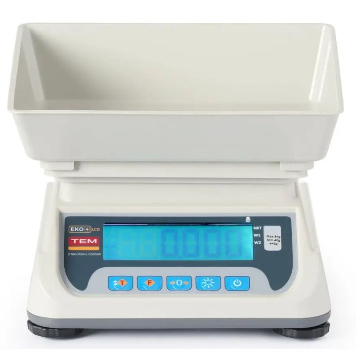 Waga kuchenna LCD z legalizacją, seria ECO+, TEM, 255x264x(H)189mm | TEKO+LCD06T-P1 hendi
