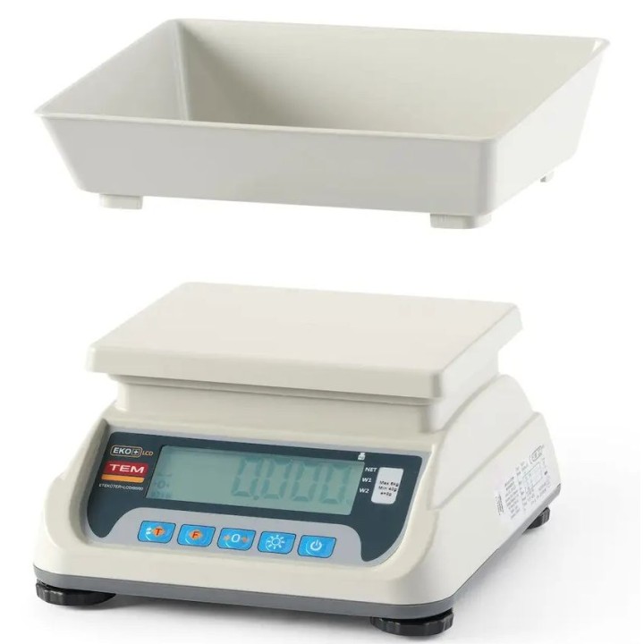 Waga kuchenna LCD z legalizacją, seria ECO+, TEM, 255x264x(H)189mm | TEKO+LCD06T-P1 hendi
