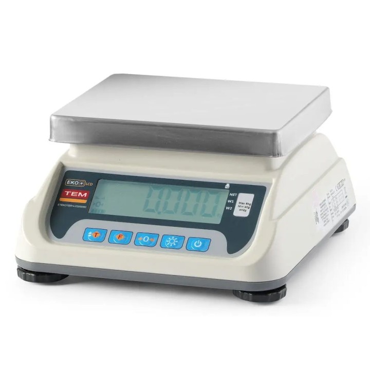 Waga kuchenna LCD z legalizacją, seria ECO+, TEM, 255x264x(H)189mm | TEKO+LCD06T-P1 hendi